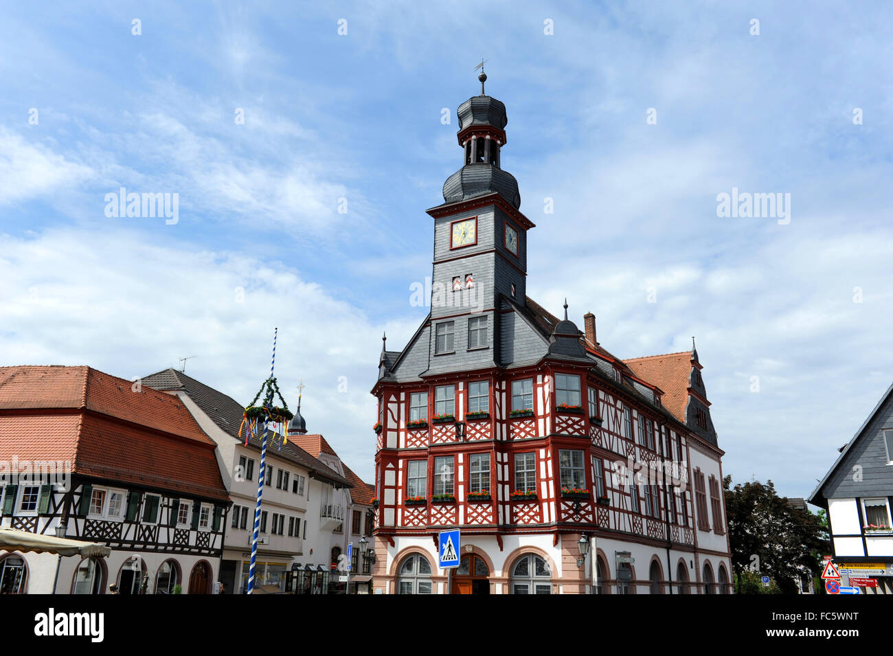 city hall of lorsch, south hesse germany Stock Photo