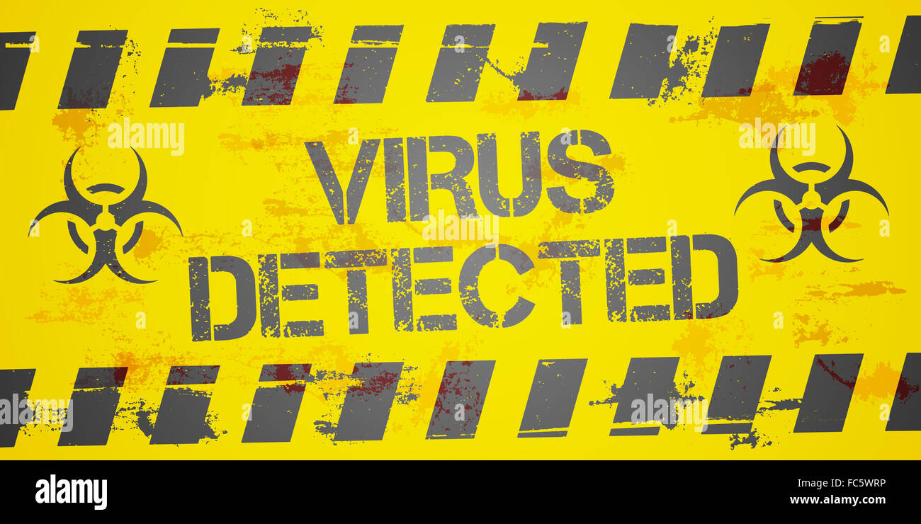 Virus Detected Stock Photo