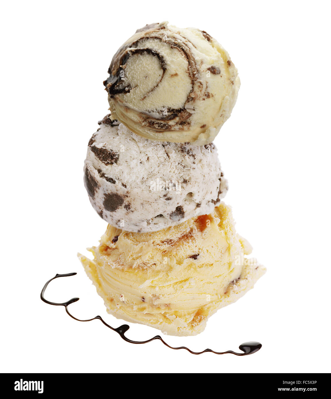 Scoops of Ice Cream Stock Photo Alamy