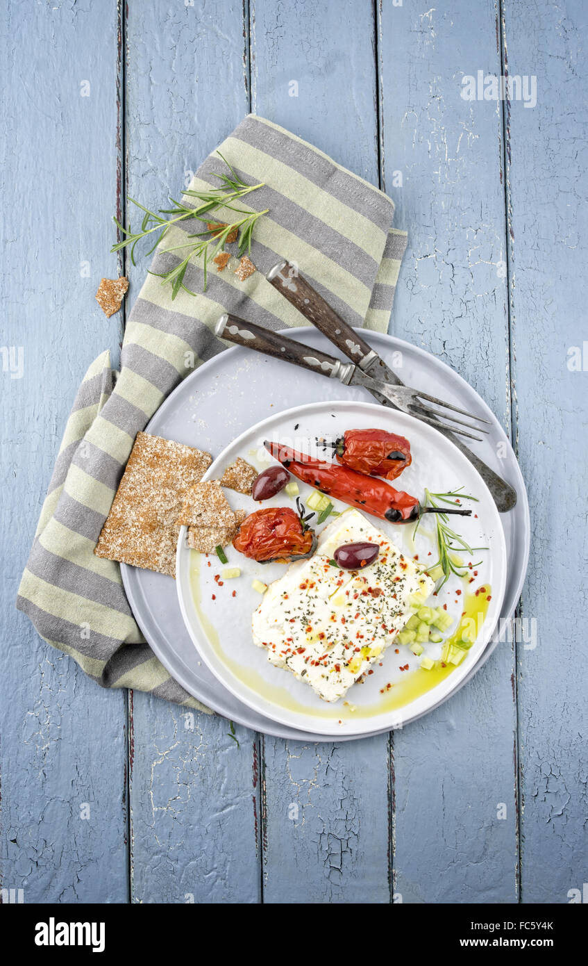 grilled feta cheese Stock Photo Alamy