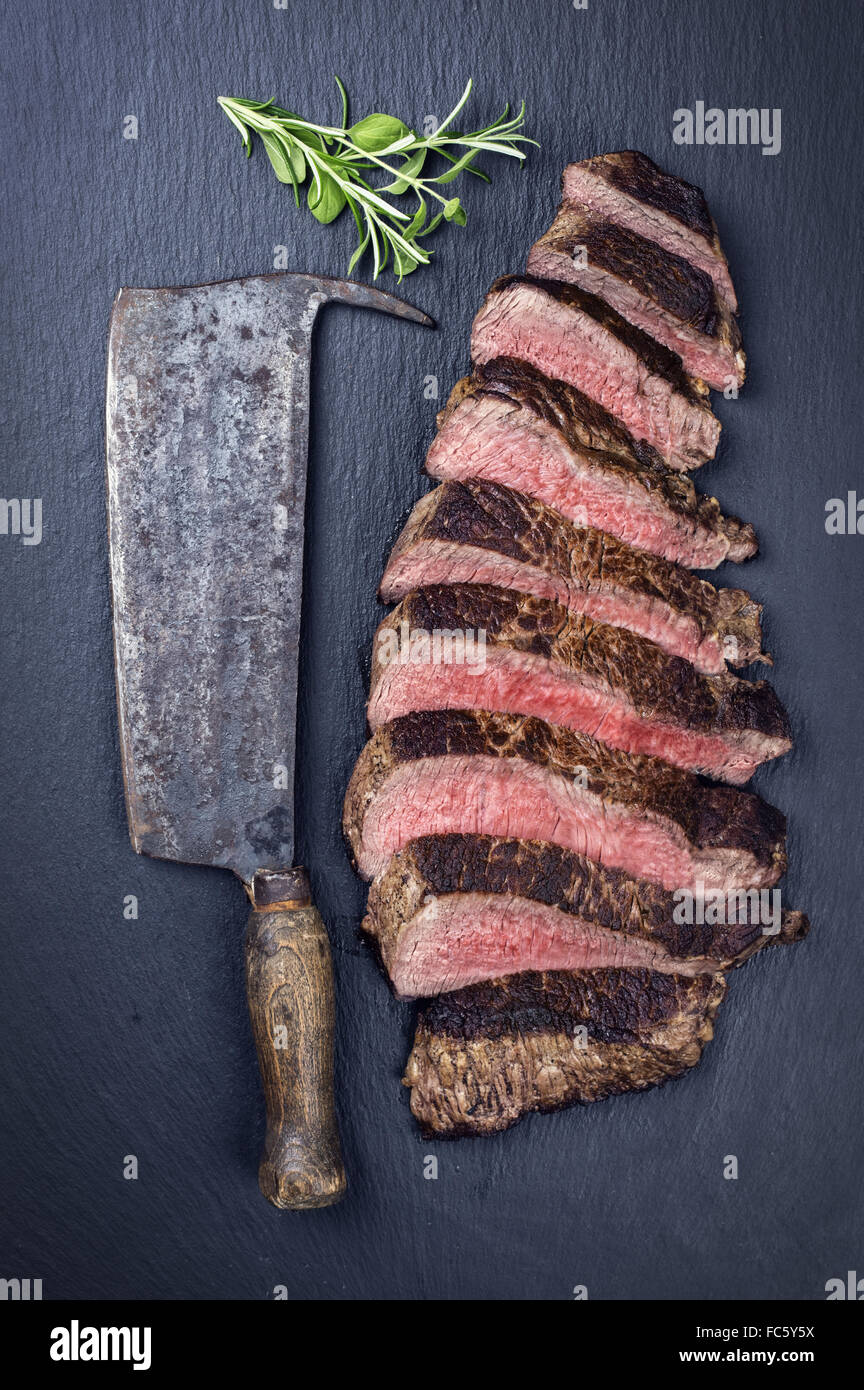 Roast Beef Slices Stock Photo