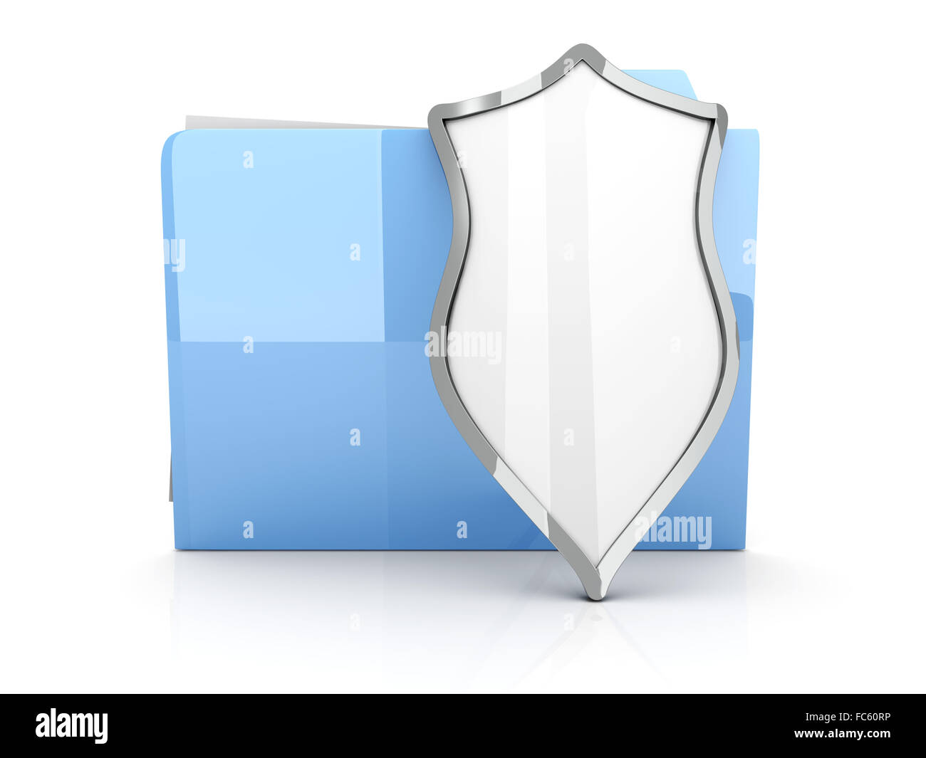 A shielded and encrypted Folder Stock Photo