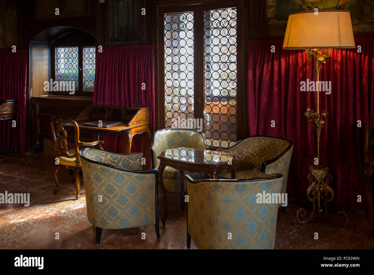 Interior of Hotel Daniele, Venice, Italy Stock Photo - Alamy