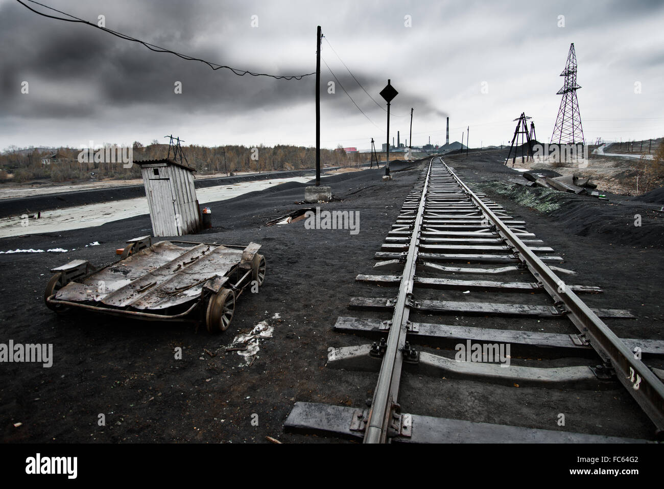 ecology pollution Stock Photo