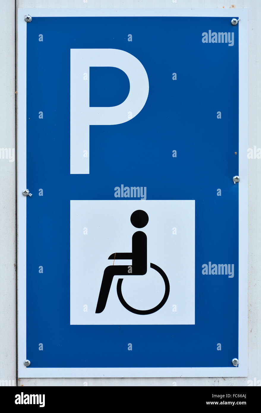 Handicapped Parking Stock Photo