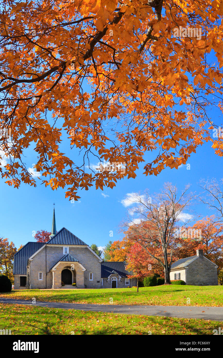 Augusta Stone Church, Shenandoah Valley, Fort Defiance, Virginia, USA Stock Photo