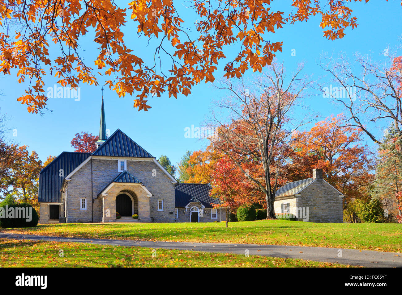 Augusta Stone Church, Shenandoah Valley, Fort Defiance, Virginia, USA