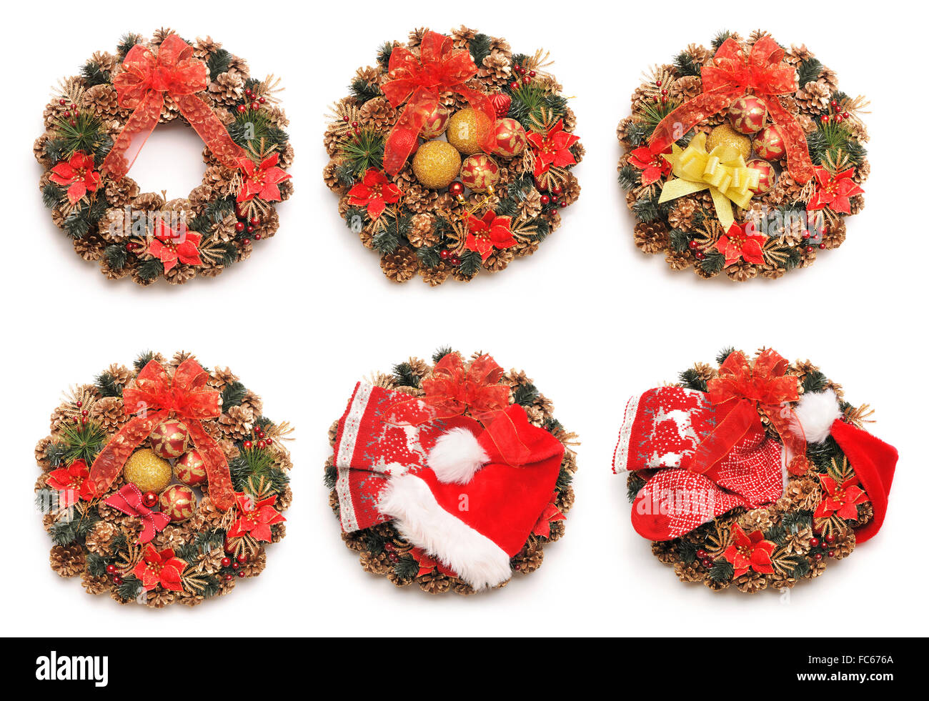 Christmas wreath collection Stock Photo Alamy