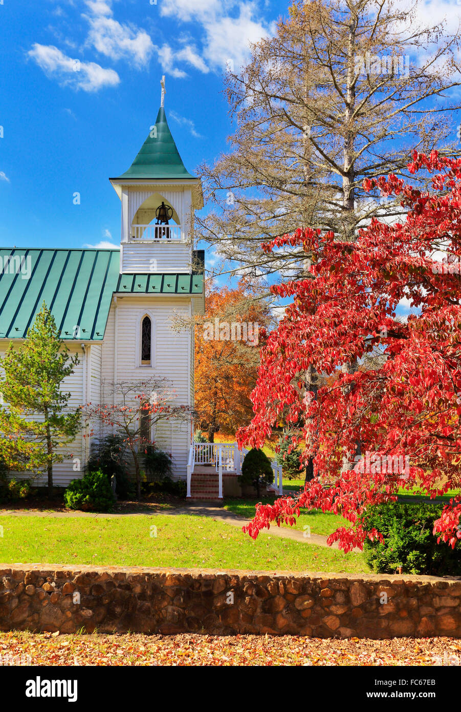 Grace Memorial Episcopal Church, Shenandoah Valley, Port Republic, Virginia, USA Stock Photo