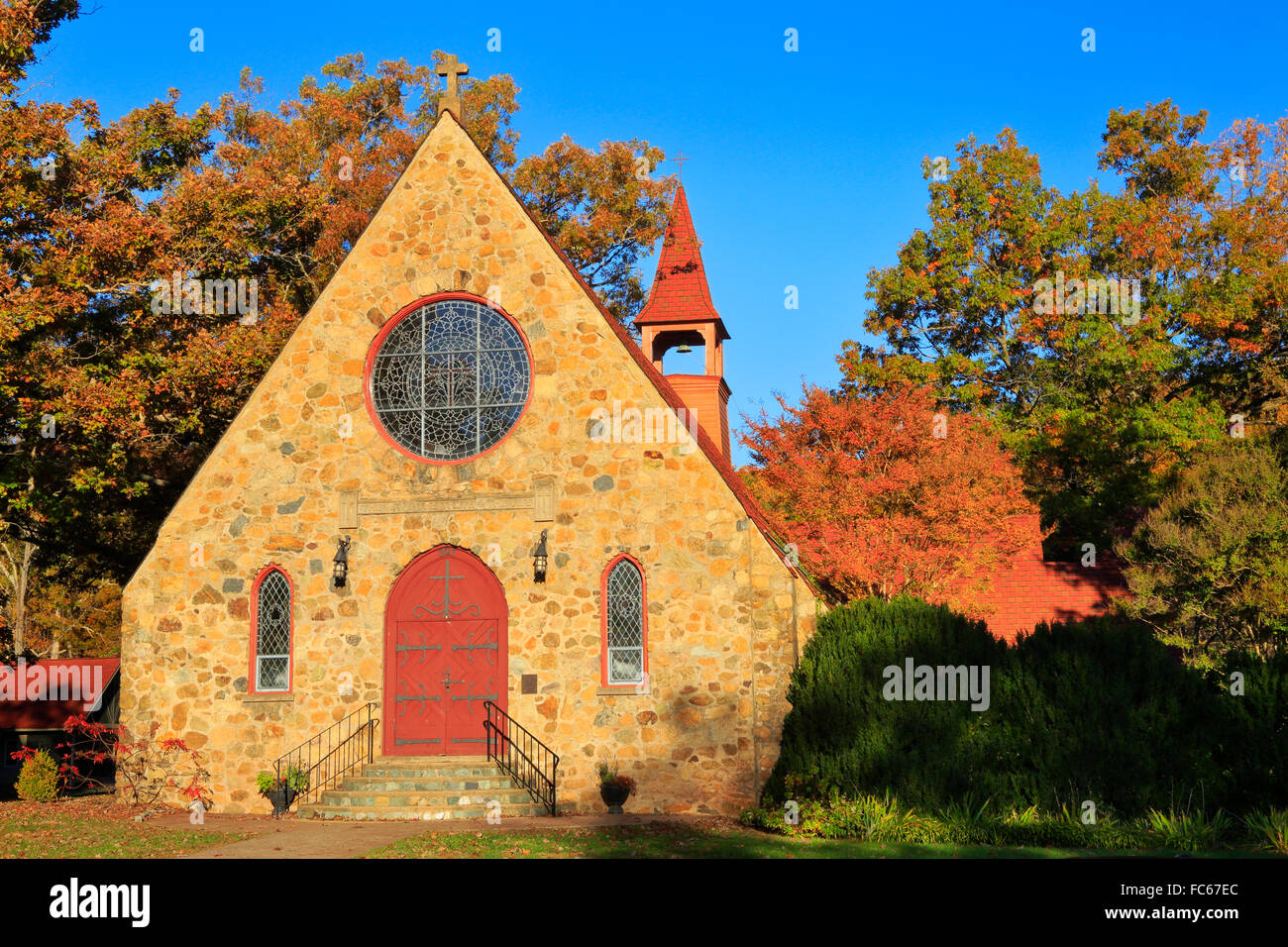 Gibson Memorial Chapel, Blue Ridge School, Saint George, Virginia, USA Stock Photo