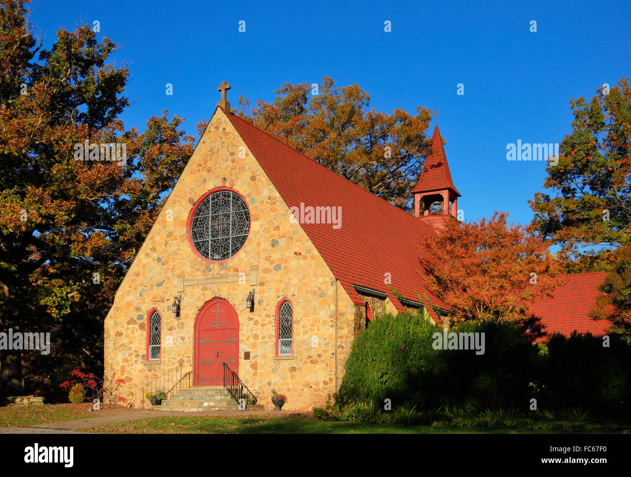 Gibson Memorial Chapel, Blue Ridge School, Saint George, Virginia, USA Stock Photo