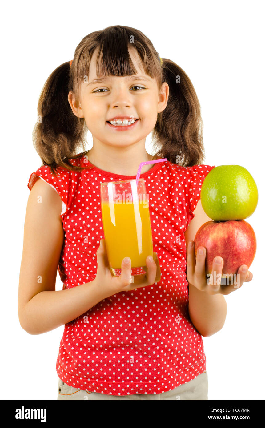 Little girl drink juice isolated hires stock photography and images Alamy
