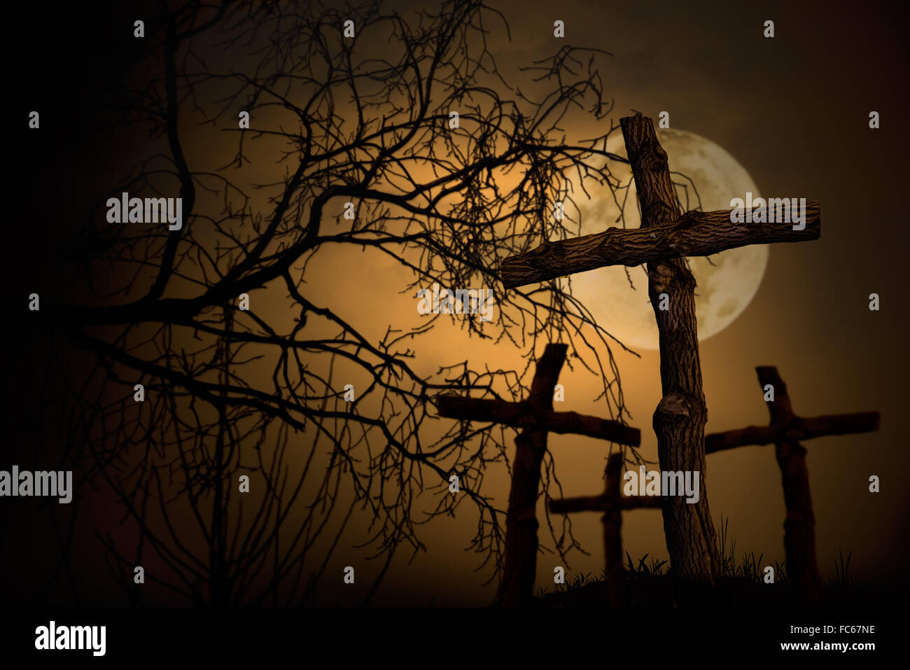Sinister graveyard hi-res stock photography and images - Alamy
