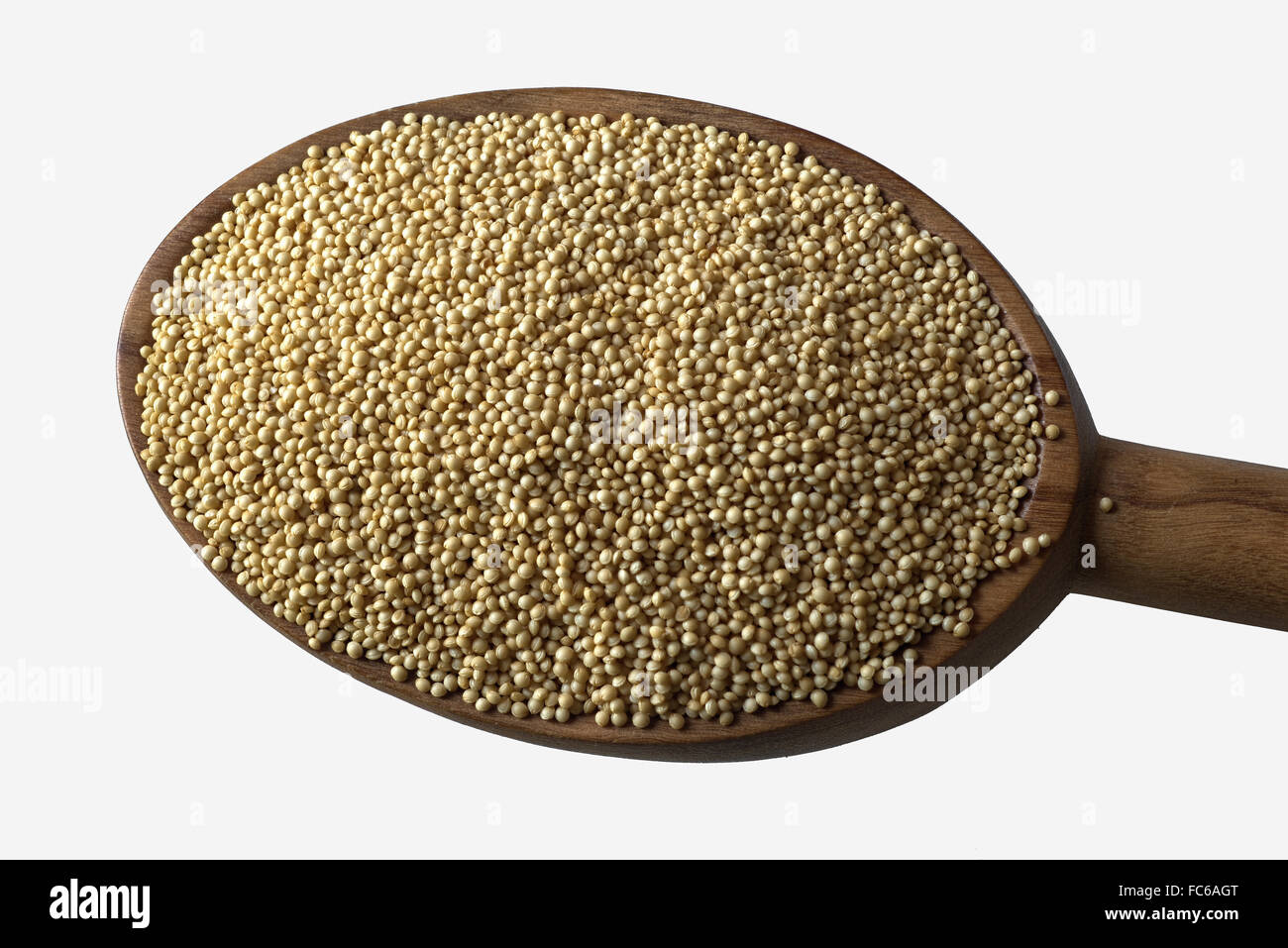 Amaranth Grain on Spoon Stock Photo