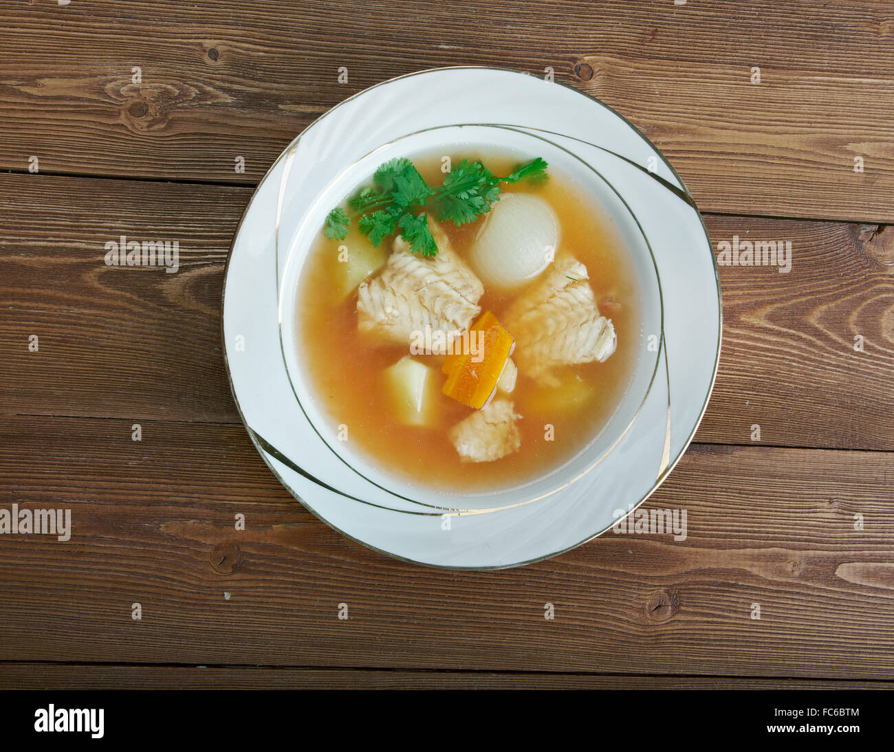 Zuppa di pesce Stock Photo