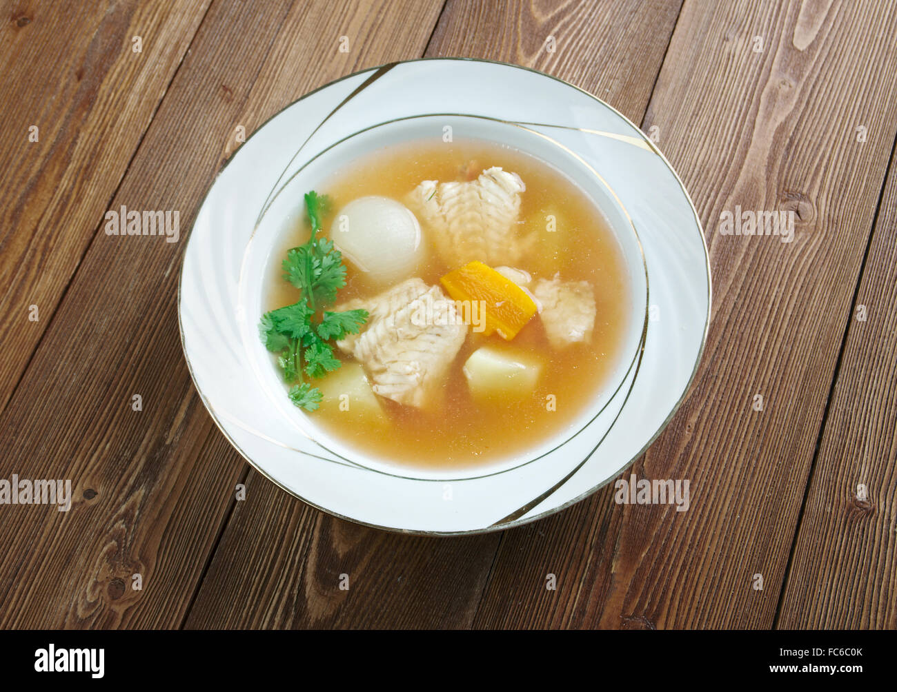 Zuppa di pesce Stock Photo