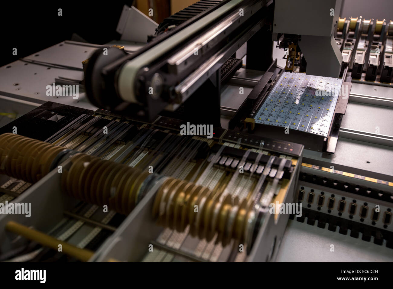 Image of LED panel in manufacturing process Stock Photo