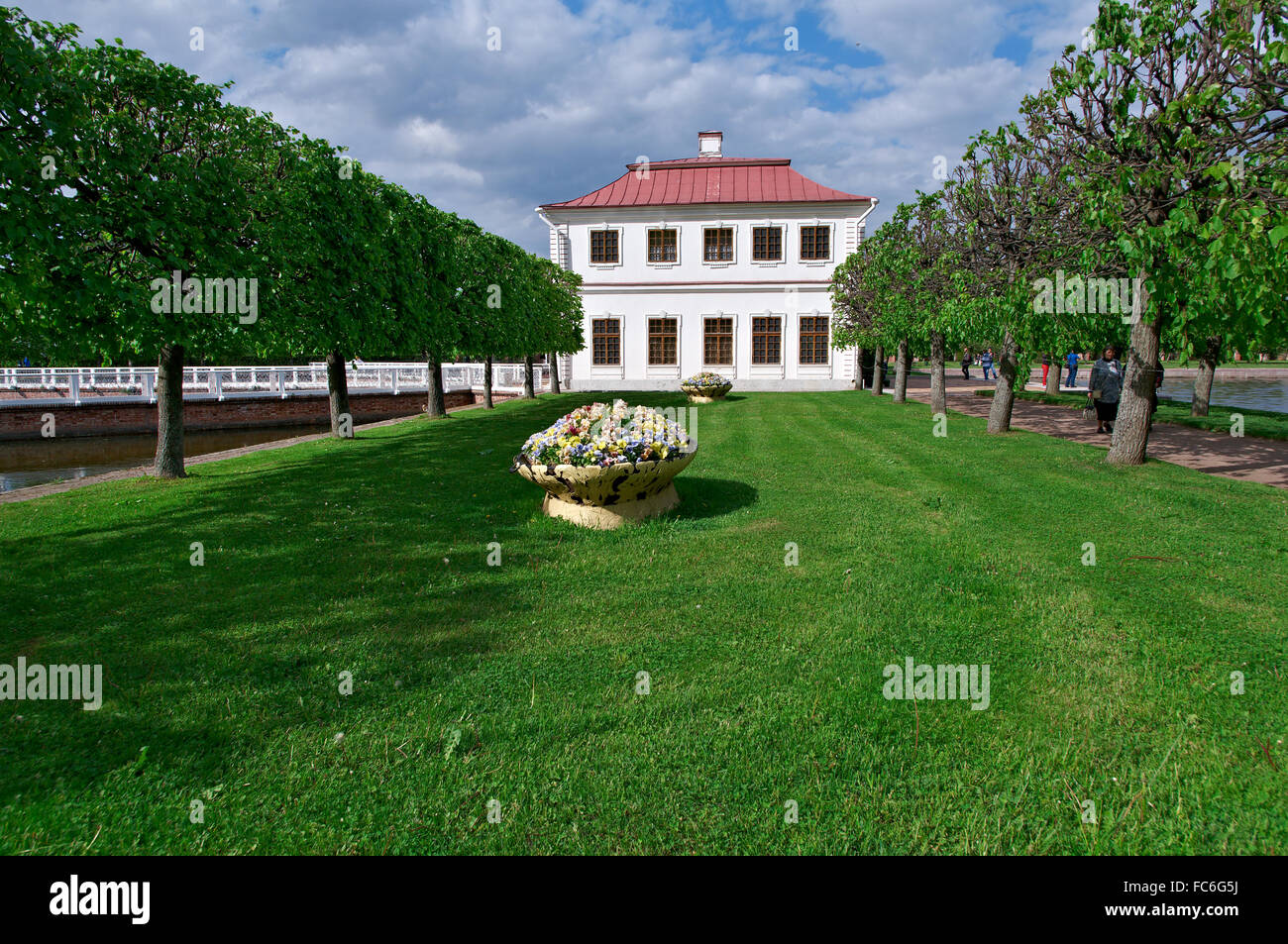 Peterhof Palace.Marli Palace Stock Photo