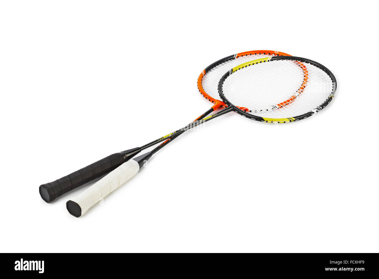 Badminton racket Stock Photo