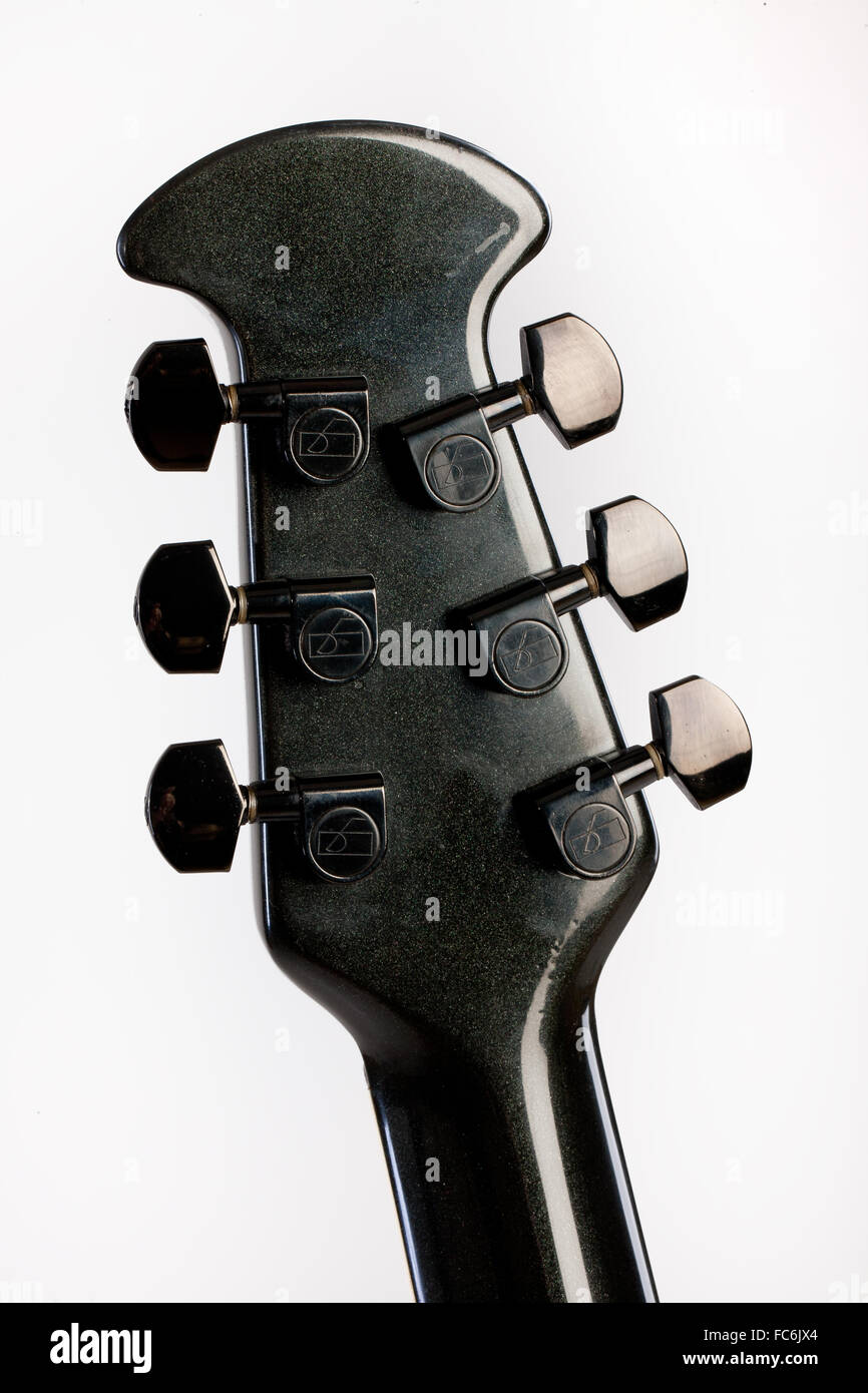 Guitar Neck With Pins Stock Photo
