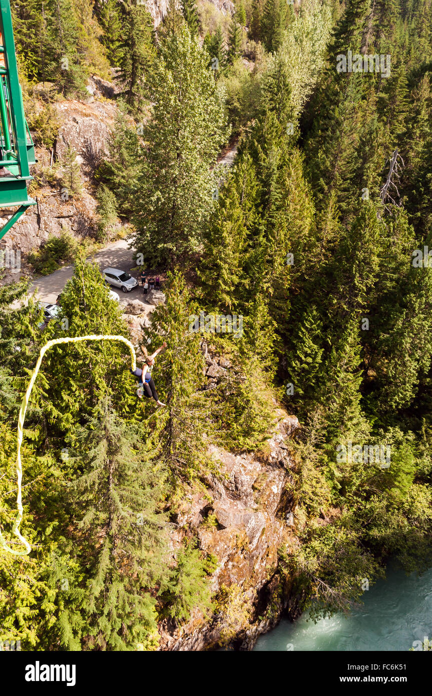 Canada Bungee Jumping Stock Photo Alamy