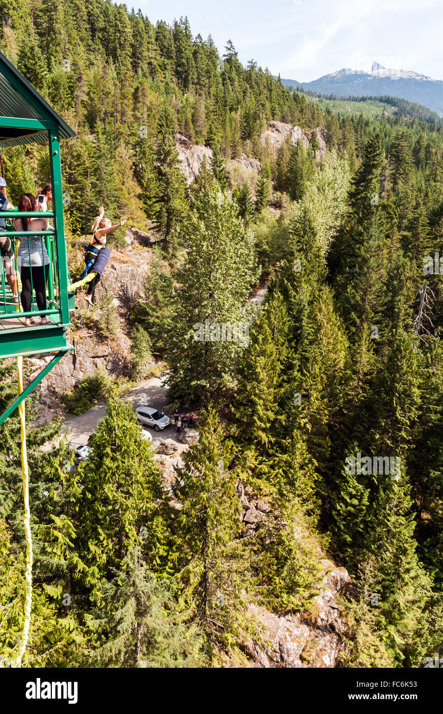 Canada Bungee Jumping Stock Photo Alamy
