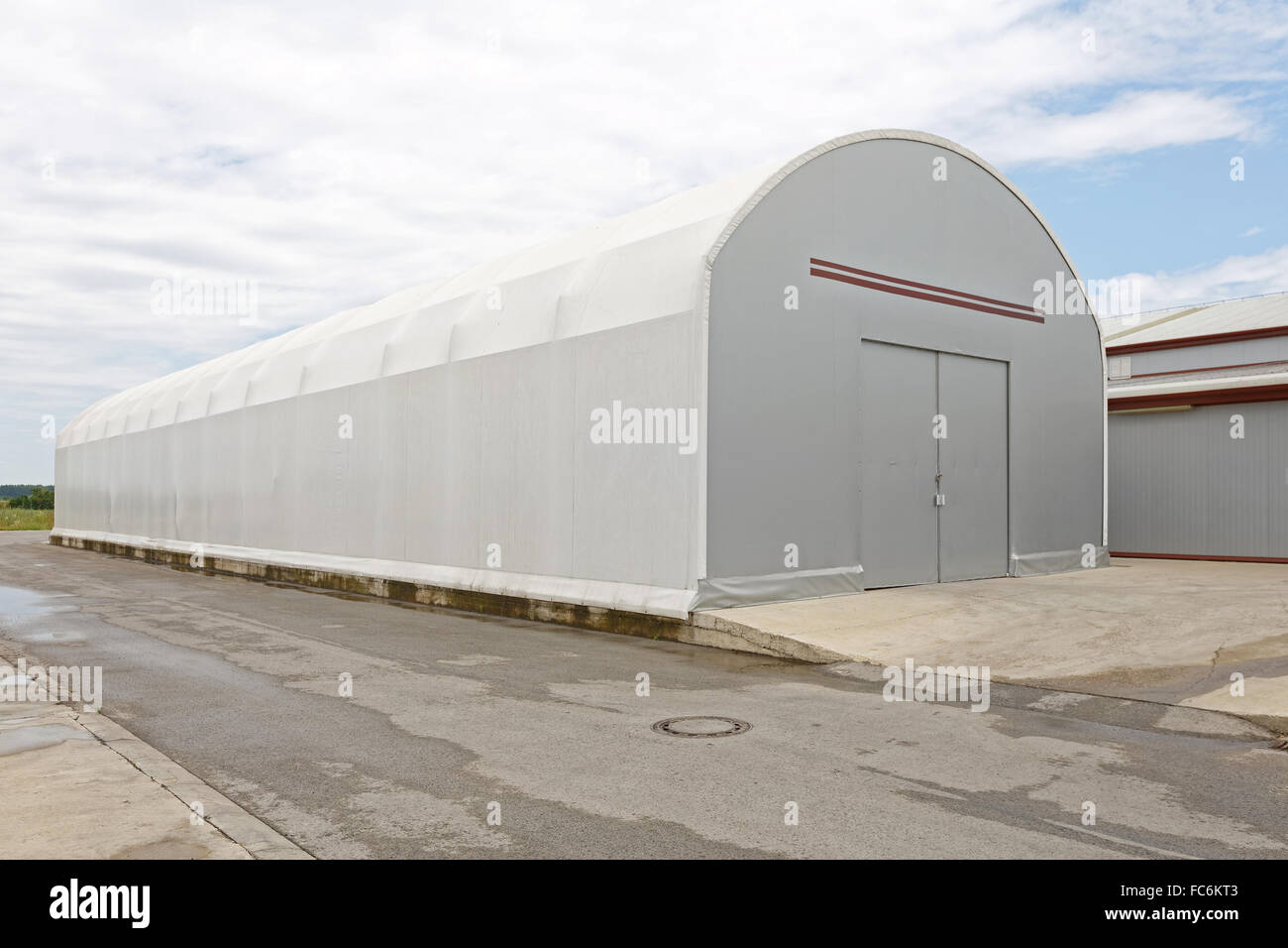 Temporary Warehouse Stock Photo