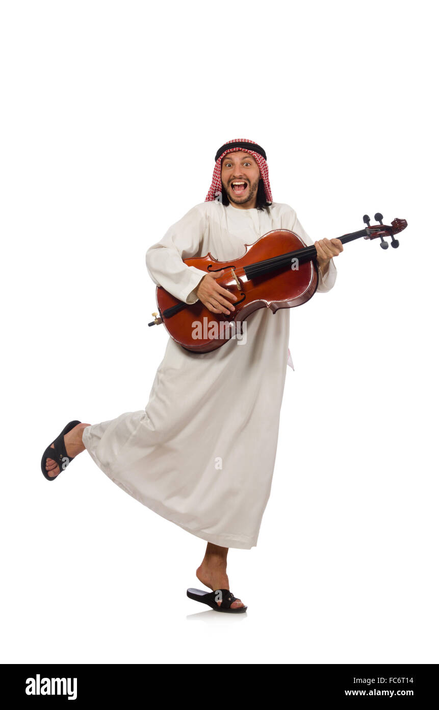 Arab Man Playing Musical Instrument Stock Photo - Alamy