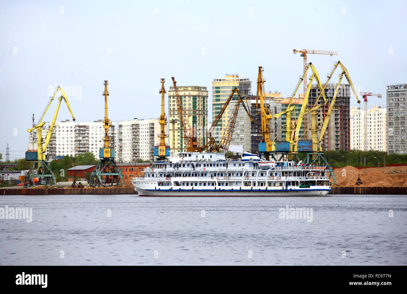 Port of Moscow Stock Photo - Alamy