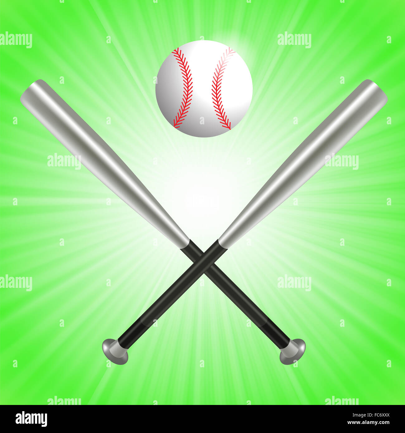 Baseball Bat and Ball Stock Photo Alamy