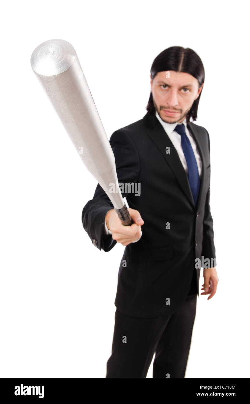 Young elegant man in black suit isolated on white Stock Photo - Alamy