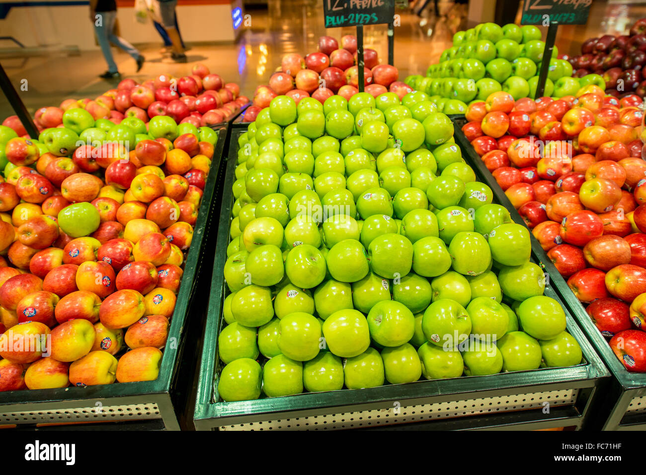 Dubai - JANUARY 7, 2014: Dubai Supermarket Waitrose on January 7 Stock Photo