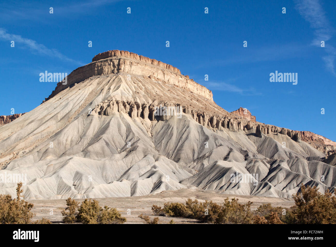 Mt. Garfield rises above the ancient seabed near Palisade, Colorado