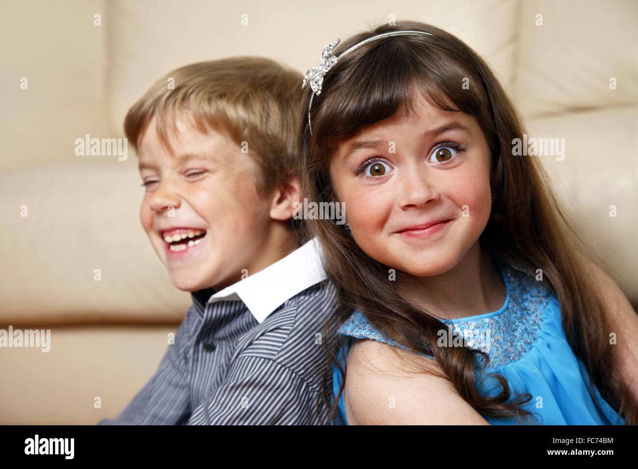 Brother and sister Stock Photo Alamy