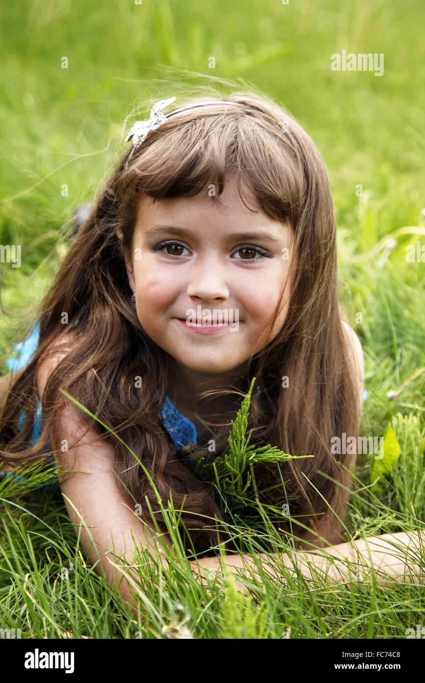 Cute little girl Stock Photo Alamy