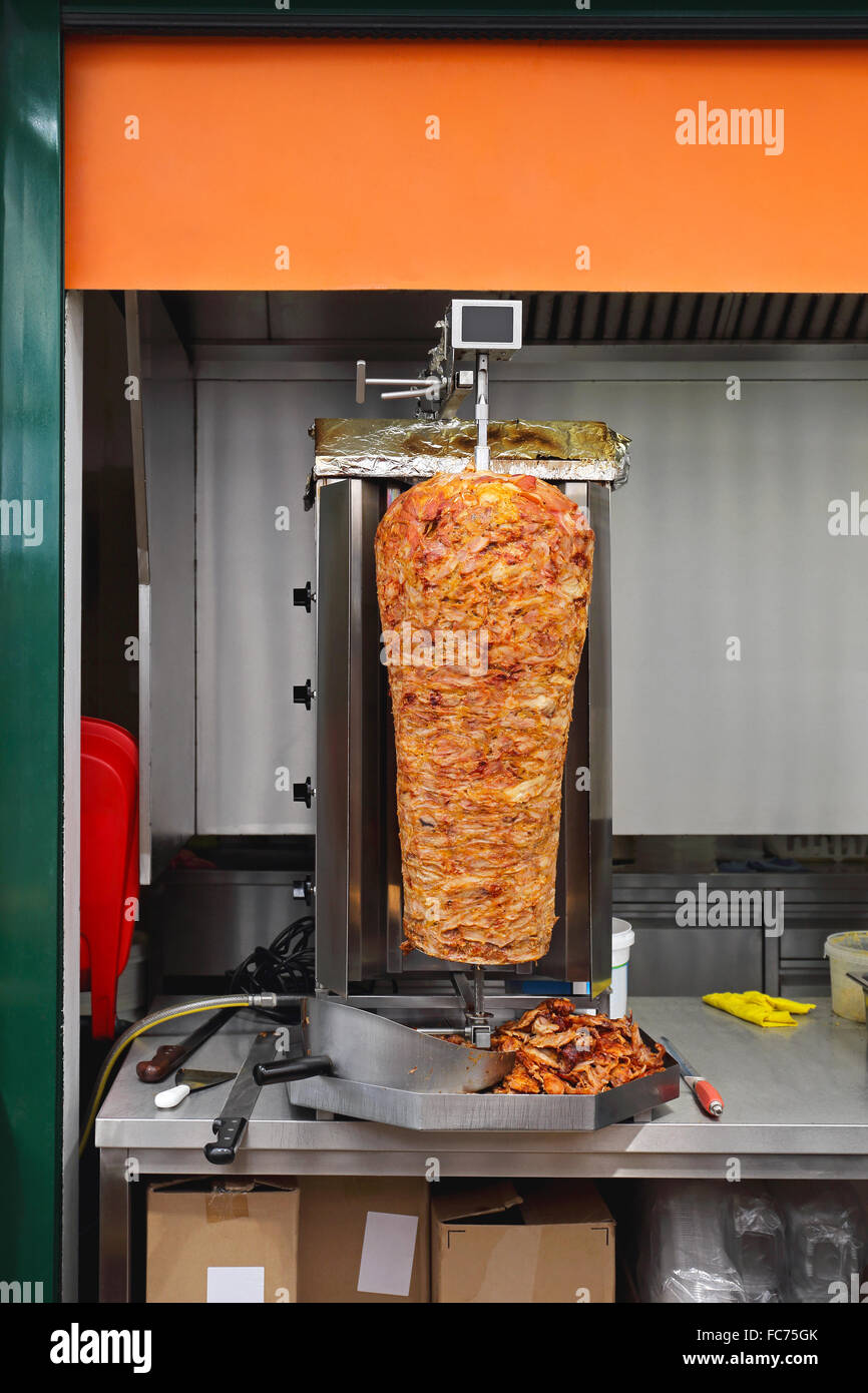 Kebab Rotisserie Stock Photo Alamy