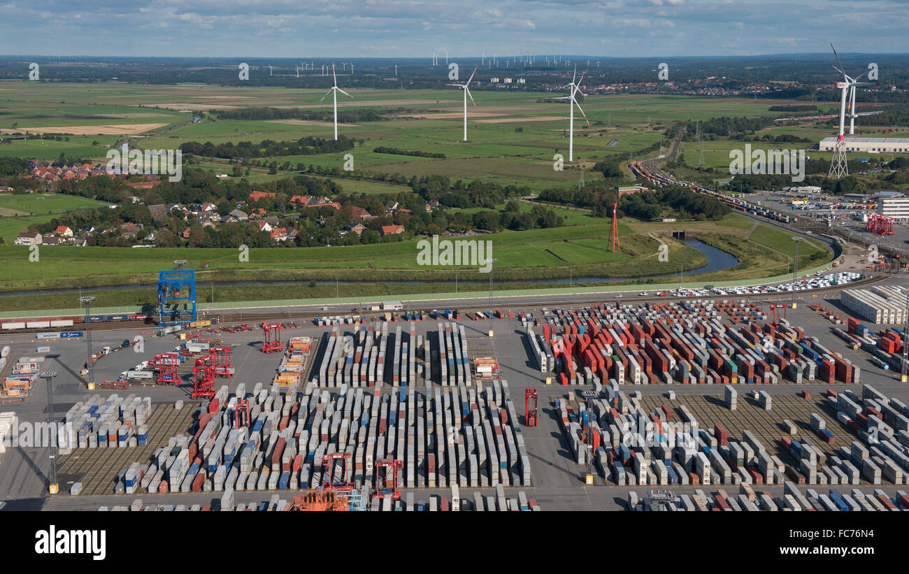 Container handling Stock Photo