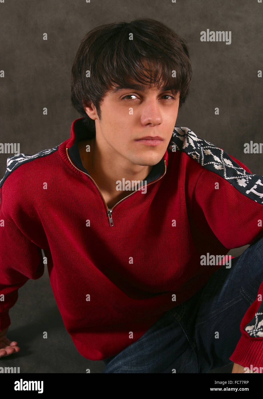 Man teenager portrait hi-res stock photography and images - Alamy