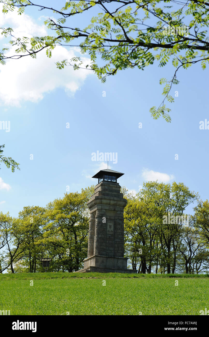 monument of bismarck, saxony, germany Stock Photo