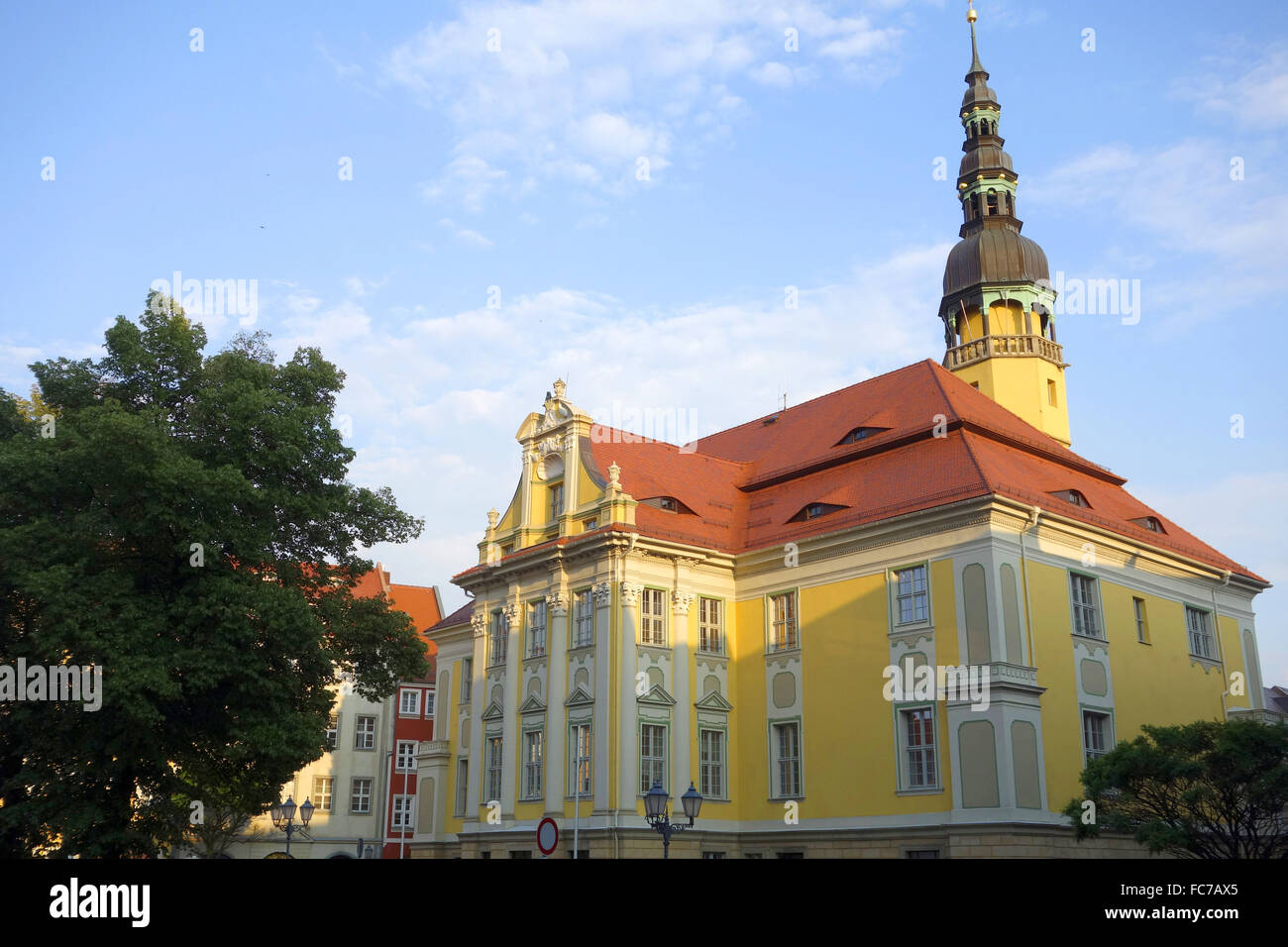 city hall of bautzen, east germany Stock Photo