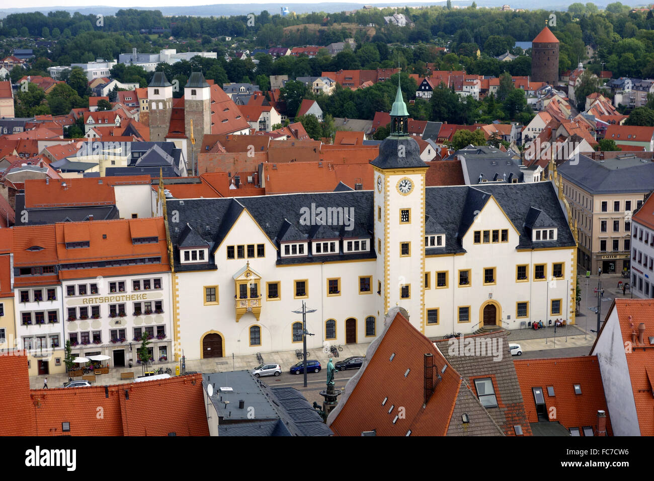 city hall of freiberg, middle saxony,germany Stock Photo