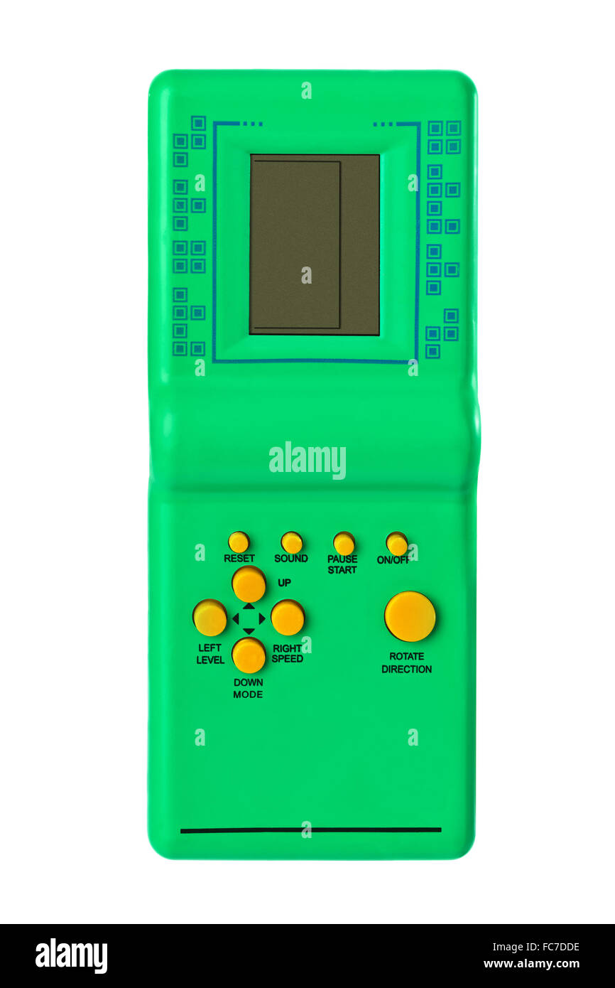 Electronic tetris game Stock Photo - Alamy