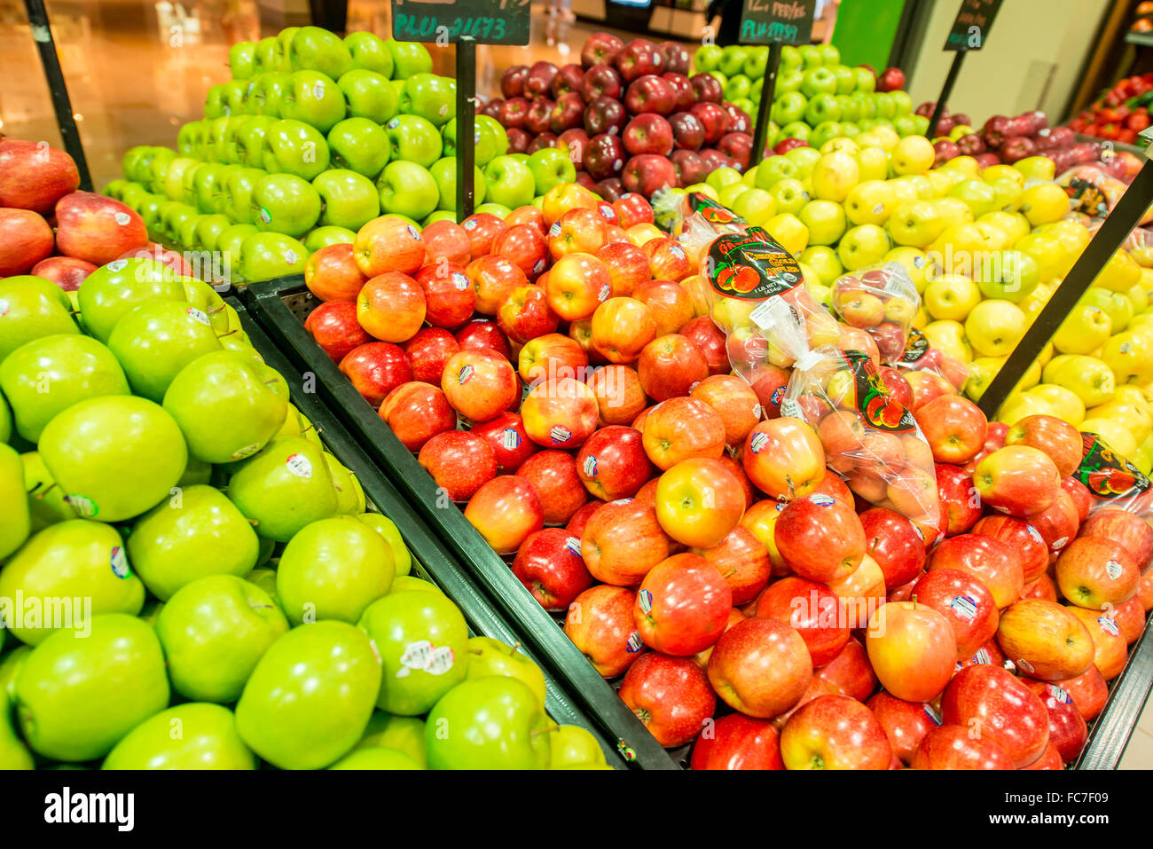 Dubai - JANUARY 7, 2014: Dubai Supermarket Waitrose on January 7 Stock Photo