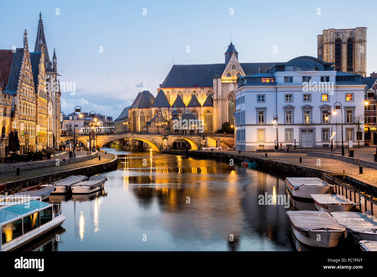 Ghent Old town Belgium Stock Photo