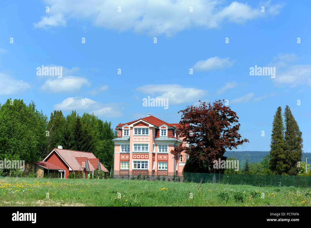 Villa in Czech Republic Stock Photo