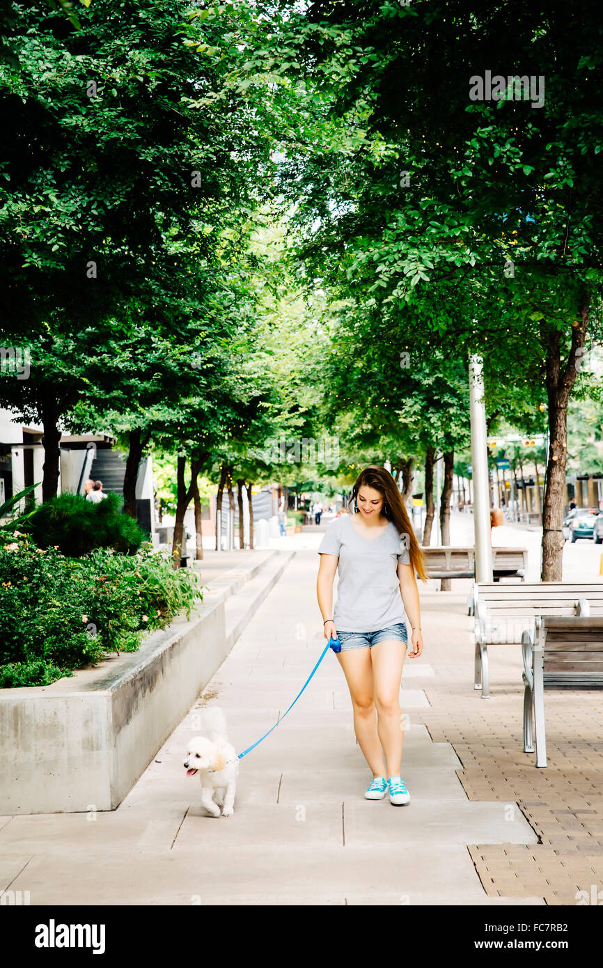 Walking dog park hi-res stock photography and images - Alamy