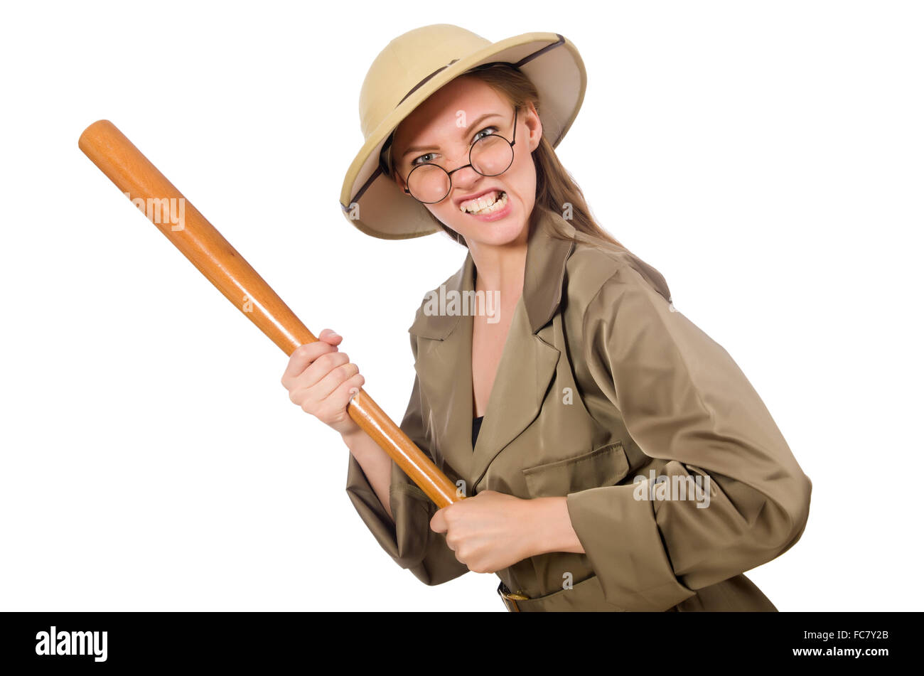 Pith helmet woman hi-res stock photography and images - Alamy