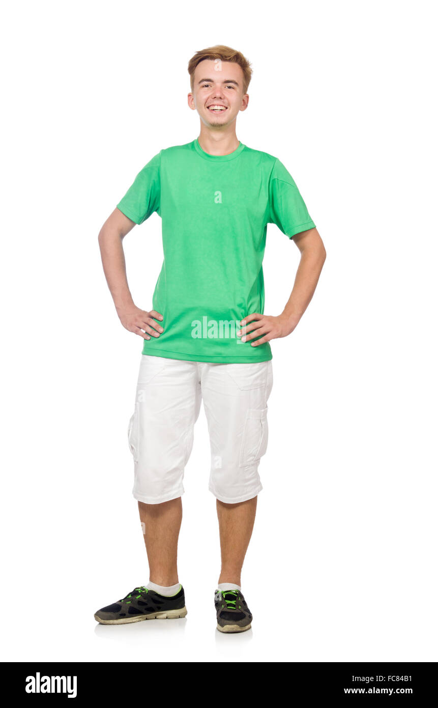 Funny Student Isolated On White Stock Photo Alamy