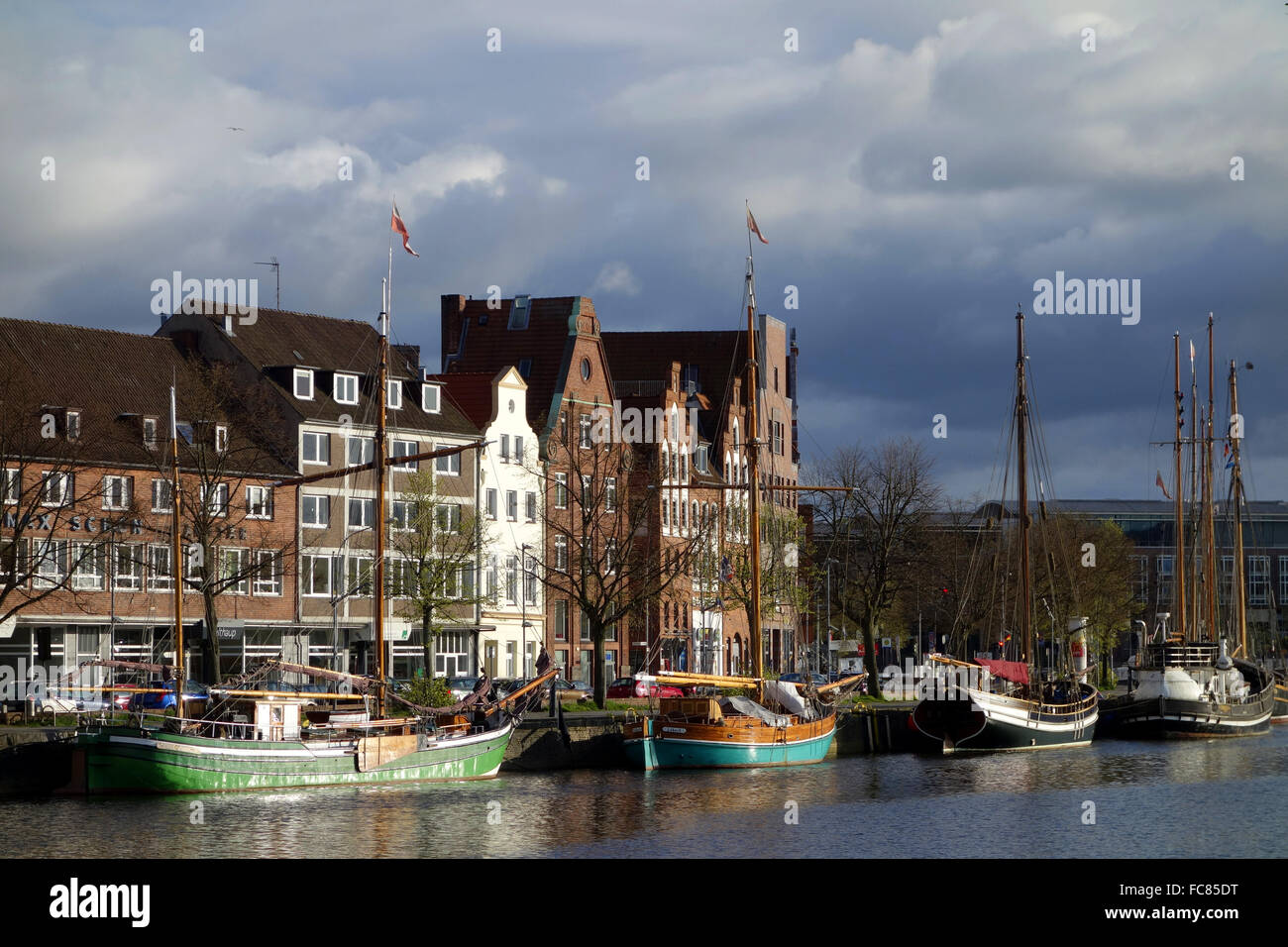 luebeck, old city, trave, germany Stock Photo