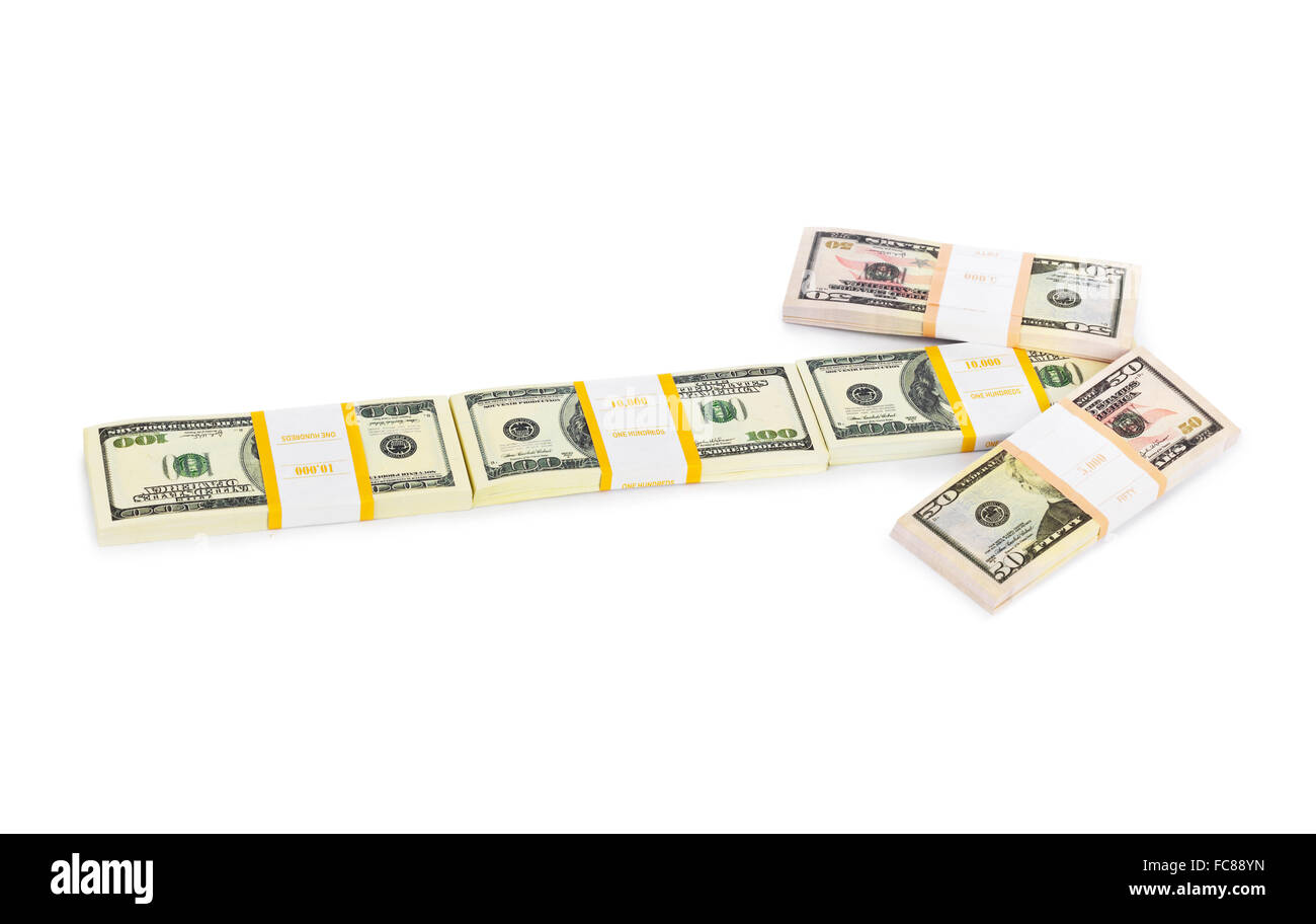 Money arrow Stock Photo